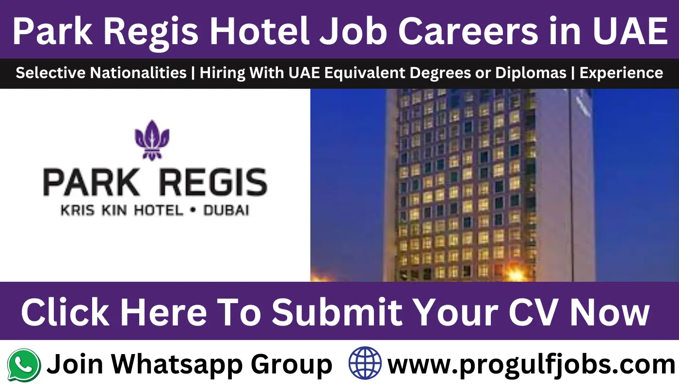 Park Regis Hotel Dubai Career