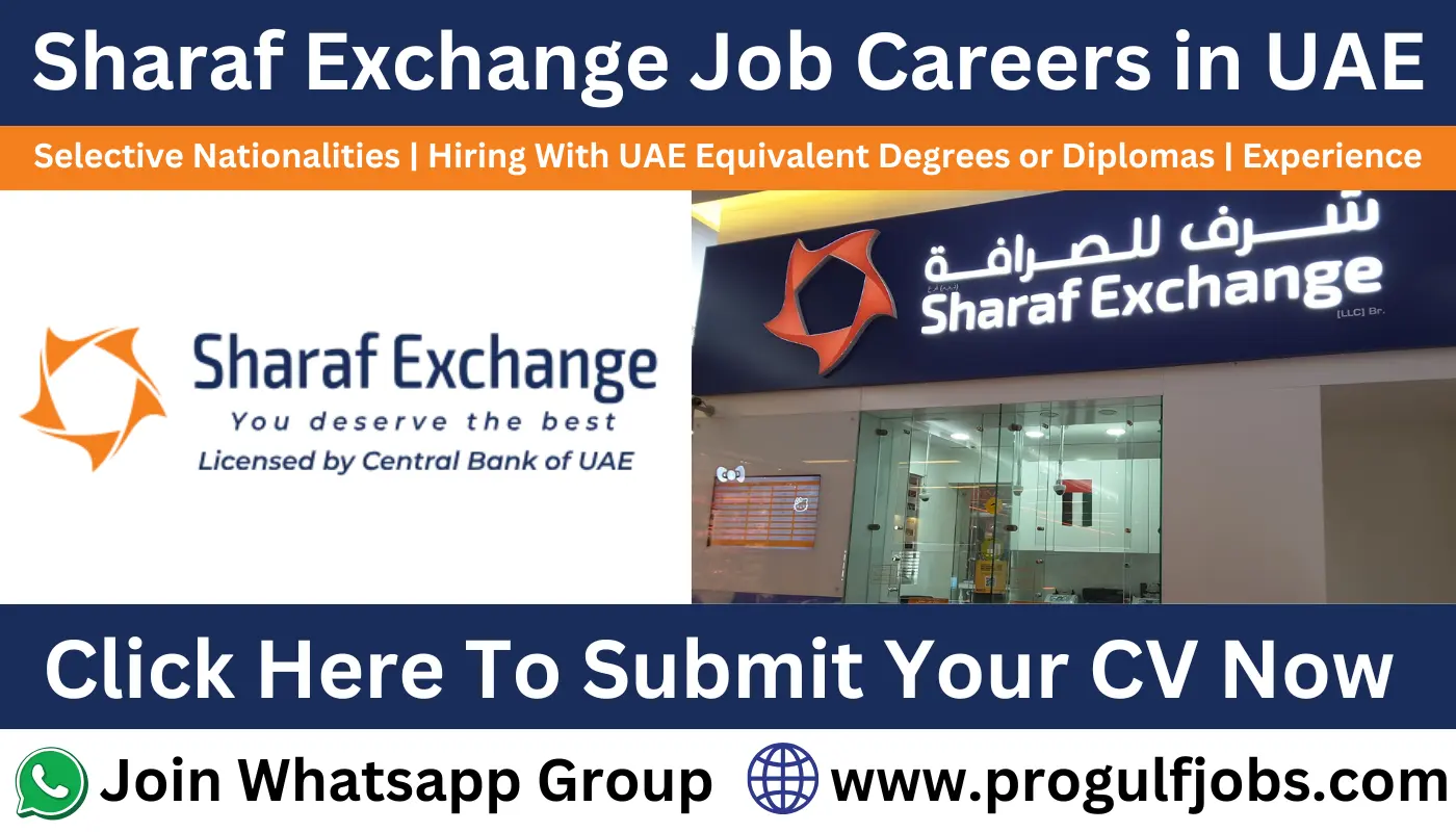 Sharaf Exchange Careers Dubai
