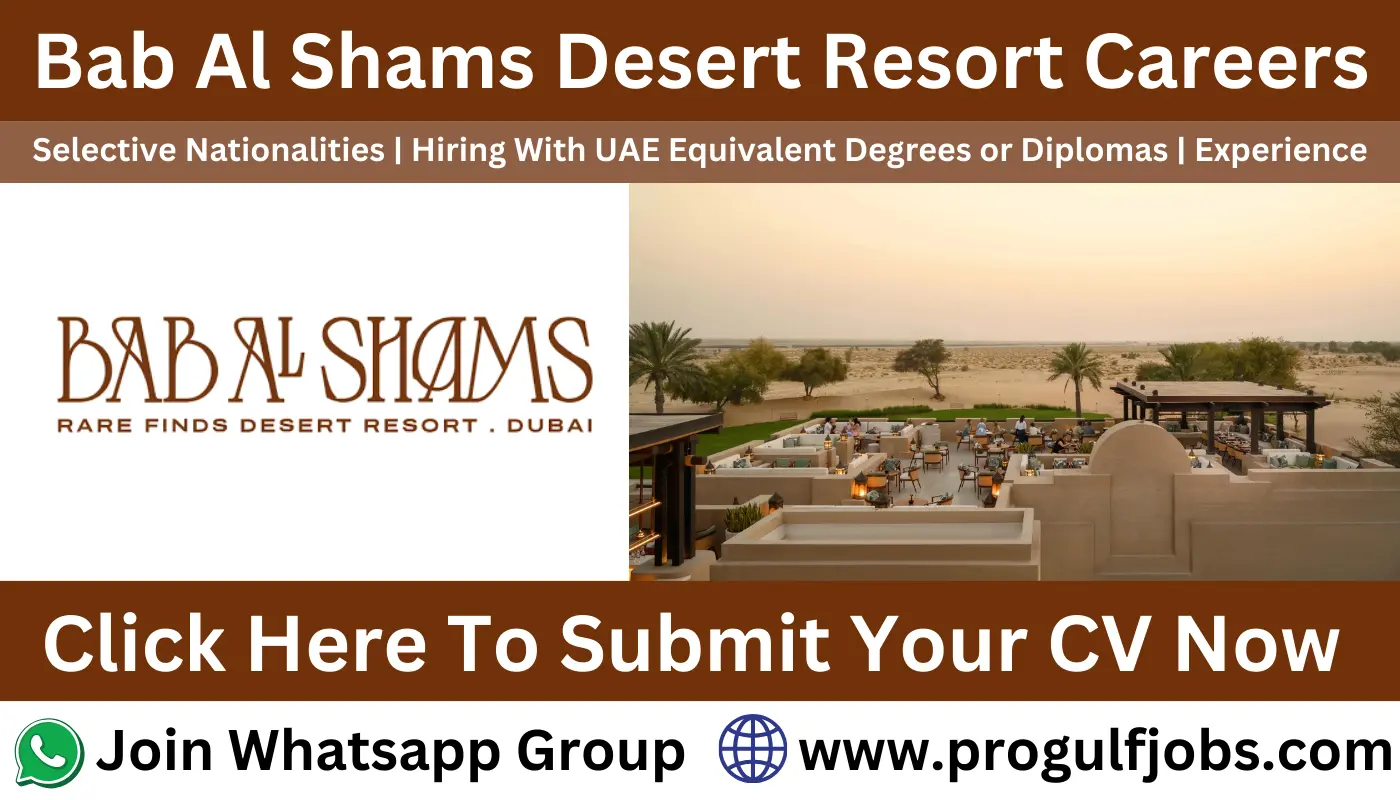 Bab Al Shams Desert Resort Careers