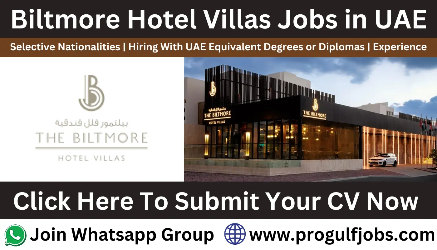 Biltmore Hotel Villas Dubai Career